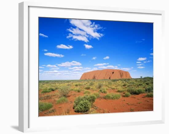 Ayers Rock, Uluru National Park, Northern Territory, Australia-Hans Peter Merten-Framed Photographic Print