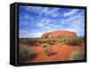 Ayers Rock, Uluru National Park, Northern Territory, Australia-Larry Williams-Framed Stretched Canvas