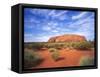 Ayers Rock, Uluru National Park, Northern Territory, Australia-Larry Williams-Framed Stretched Canvas