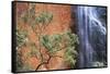 Ayers Rock Waterfall-Paul Souders-Framed Stretched Canvas