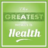 A Good Health is a Best Wealth-Ayeshstockphoto-Framed Stretched Canvas