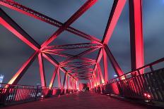 Shanghai Bund Garden Bridge Skyline-Aylandy-Framed Photographic Print