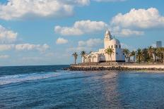 View of the Mosque in a Beautiful Public Beach in Jeddah, Saudi Arabia-Ayman Hussain-Photographic Print