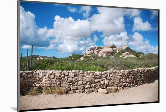 Ayo Rock Formation - Landmark on Aruba (Caribbean)-PlusONE-Mounted Photographic Print