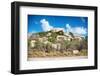 Ayo Rock Formation - Landmark on Aruba (Caribbean)-PlusONE-Framed Photographic Print