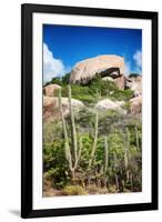 Ayo Rock Formation - Landmark on Aruba (Caribbean)-PlusONE-Framed Photographic Print