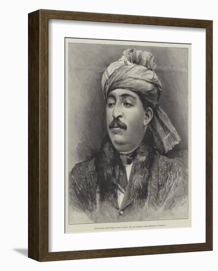 Ayoub Khan, the Exiled Afghan Prince, Who Has Escaped from Detention at Teheran-null-Framed Giclee Print