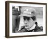 Ayrton Senna at the British Grand Prix, 1985-null-Framed Photographic Print