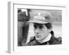 Ayrton Senna at the British Grand Prix, 1985-null-Framed Photographic Print