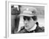 Ayrton Senna at the British Grand Prix, 1985-null-Framed Photographic Print