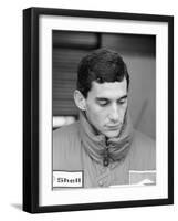 Ayrton Senna, in His First Season with Mclaren, 1988-null-Framed Photographic Print