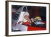 Ayrton Senna in His Mclaren-Honda, British Grand Prix, Silverstone, Northamptonshire, 1989-null-Framed Photographic Print