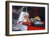 Ayrton Senna in His Mclaren-Honda, British Grand Prix, Silverstone, Northamptonshire, 1989-null-Framed Photographic Print