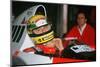 Ayrton Senna in the McLaren MP4-5 at 1989 British Grand Prix, Silverstone-null-Mounted Photographic Print