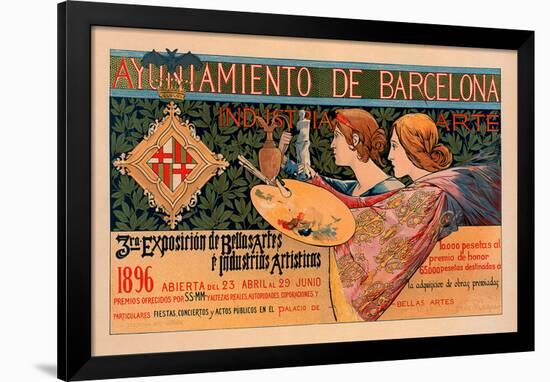 Ayuniamiento de Barcelona-de Riquer-Framed Art Print