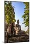 Ayutthaya, Thailand. Large Buddha at Wat Phra Mahathat, Ayutthaya Historical Park, near Bangkok.-Miva Stock-Mounted Photographic Print