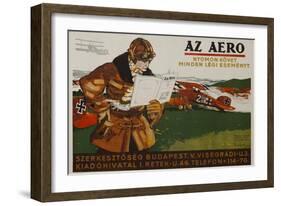 Az Aero Hungarian Aviation Magazine Poster-null-Framed Giclee Print