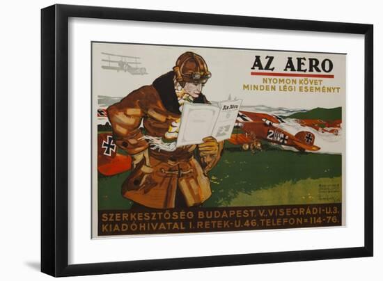 Az Aero Hungarian Aviation Magazine Poster-null-Framed Giclee Print