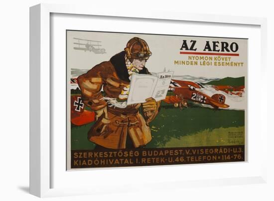 Az Aero Hungarian Aviation Magazine Poster-null-Framed Giclee Print