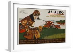 Az Aero Hungarian Aviation Magazine Poster-null-Framed Giclee Print