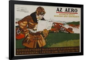 Az Aero Hungarian Aviation Magazine Poster-null-Framed Giclee Print