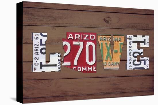 AZ State Love-Design Turnpike-Stretched Canvas