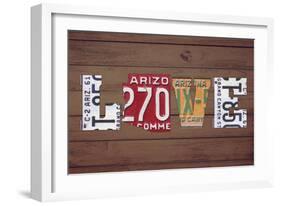 AZ State Love-Design Turnpike-Framed Giclee Print