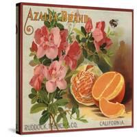 Azalea Brand - California - Citrus Crate Label-Lantern Press-Stretched Canvas