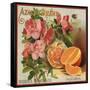 Azalea Brand - California - Citrus Crate Label-Lantern Press-Framed Stretched Canvas