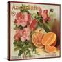 Azalea Brand - California - Citrus Crate Label-Lantern Press-Stretched Canvas