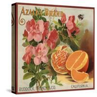 Azalea Brand - California - Citrus Crate Label-Lantern Press-Stretched Canvas