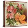 Azalea Brand - California - Citrus Crate Label-Lantern Press-Stretched Canvas