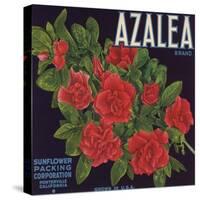 Azalea Brand - Porterville, California - Citrus Crate Label-Lantern Press-Stretched Canvas