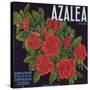 Azalea Brand - Porterville, California - Citrus Crate Label-Lantern Press-Stretched Canvas