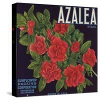 Azalea Brand - Porterville, California - Citrus Crate Label-Lantern Press-Stretched Canvas