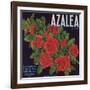 Azalea Brand - Porterville, California - Citrus Crate Label-Lantern Press-Framed Art Print