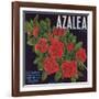 Azalea Brand - Porterville, California - Citrus Crate Label-Lantern Press-Framed Art Print