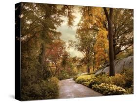 Azalea Garden in Autumn-Jessica Jenney-Stretched Canvas