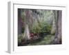 Azaleas and Cypress Trees in Magnolia Gardens, South Carolina, USA-Nancy Rotenberg-Framed Photographic Print