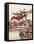 Azaleas in a Kyoto Garden-Ella Du Cane-Framed Stretched Canvas
