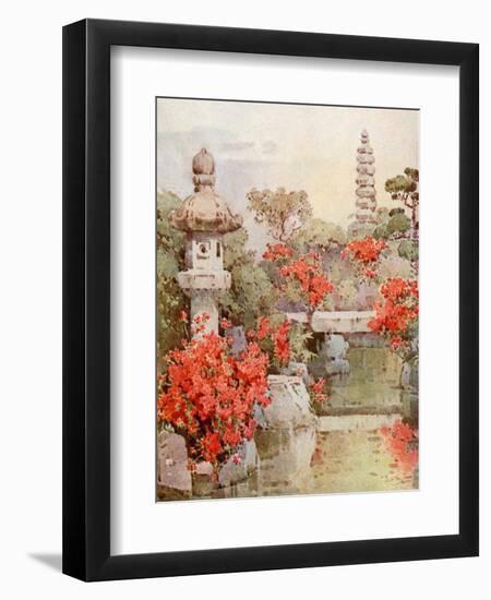 Azaleas, Kyoto-Ella Du Cane-Framed Giclee Print