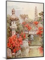 Azaleas, Kyoto-Ella Du Cane-Mounted Giclee Print