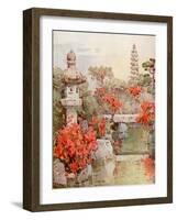 Azaleas, Kyoto-Ella Du Cane-Framed Giclee Print