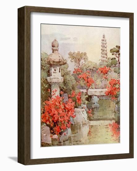 Azaleas, Kyoto-Ella Du Cane-Framed Giclee Print