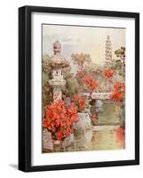 Azaleas, Kyoto-Ella Du Cane-Framed Giclee Print