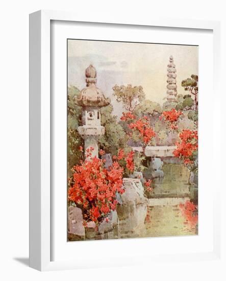 Azaleas, Kyoto-Ella Du Cane-Framed Giclee Print