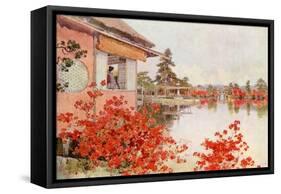 Azaleas, Nagaoka-Ella Du Cane-Framed Stretched Canvas