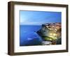 Azenhas Do Mar at Night, Near Sintra, in Front of the Atlantic Ocean. Portugal-Mauricio Abreu-Framed Photographic Print