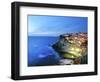 Azenhas Do Mar at Night, Near Sintra, in Front of the Atlantic Ocean. Portugal-Mauricio Abreu-Framed Photographic Print