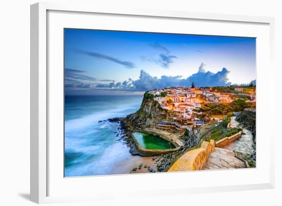 Azenhas Do Mar, Portugal Coastal Town-Sean Pavone-Framed Photographic Print